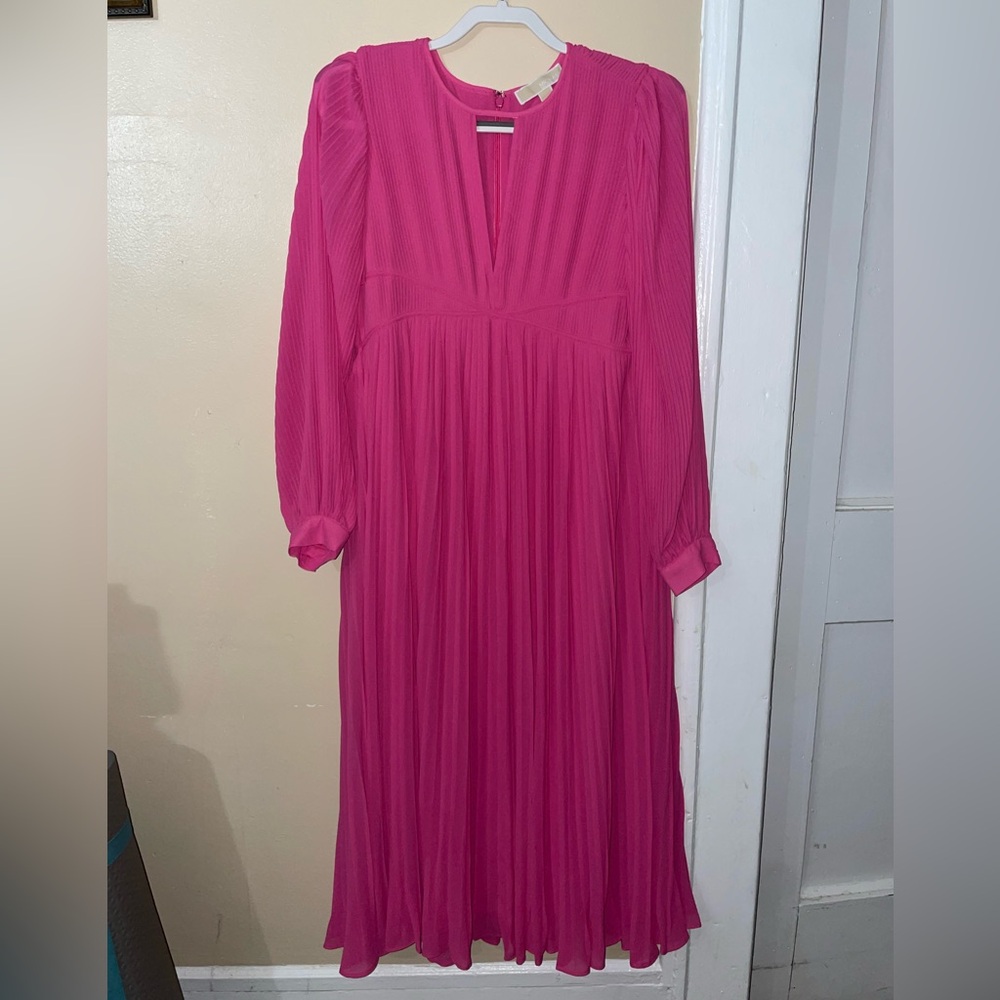 Michael Kors Pleated Midi Dress